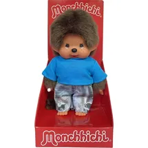 Sekiguchi Monchhichi Junge mit Jeans 20 cm Blau