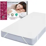 Pataya Matratzenschoner wasserdicht 140 x 200 cm weiß