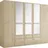 Wäscheschrank Barcelona 230 x 193 x 54 cm Braun/Beige