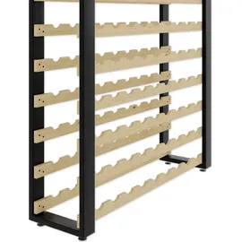 LENMAR Weinregal 204 x 104 x 27 cm Beige