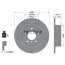 Textar Bremsscheibe PRO 92042303