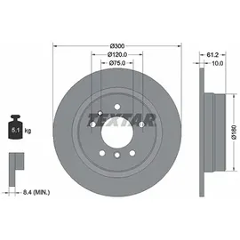 Textar Bremsscheibe PRO 92042303