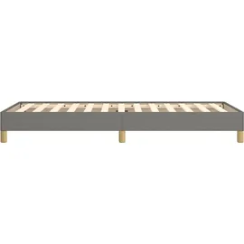 vidaXL Bettgestell 100 x 200 cm Dunkelgrau