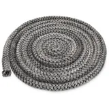 Navaris Kamindichtung Dichtung Dichtband für Kaminofen - 3m Dichtschnur Dichtungsband für Kamin Smoker Ofen - Dichtungsschnur Schnur aus Glasfaser