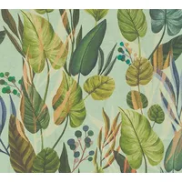 Living Walls Botanik-Tapete 53 cm x 10 m 1 St blau 782191
