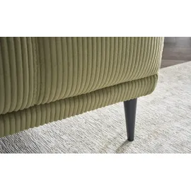 Möbel Kraft Eckcouch mit elektrischer Sitztiefenverstellung 2-Sitzer Grün