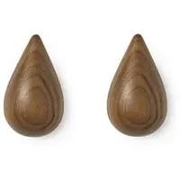 Normann Copenhagen - Dropit Hooks Small 2 pcs. Walnut