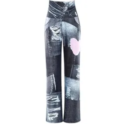 Culotte »Functional Comfort Culottes CUL101C«, mit Patchwork-Print, Gr. XXL - Normalgrößen, patchwork grey, , 52663620-XXL Normalgrößen