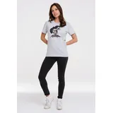 LOGOSHIRT T-Shirt "Der kleine Maulwurf", Damen, Gr. XXL, grau (grau, meliert), 95% Baumwolle, 5% Viskose, unifarben, normal, Rundhals, Shirts T-Shirt, mit lizenziertem Print