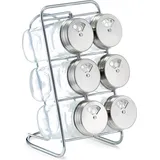 Zeller Gewürzregal transparent 7-tlg. 0 x 0 x 0 cm Silber