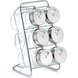 Zeller Gewürzregal transparent 7-tlg. 0 x 0 x 0 cm Silber