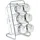 Zeller Gewürzregal transparent 7-tlg. 0 x 0 x 0 cm Silber