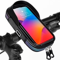 Kiiwah Fahrrad Wasserdicht Handyhalterung, Handy Halterung Berührbarer 360°Drehbarem Motorrad Handyhalter Fahrradhalterung Lenkertasche für 4.7-7 Zoll Smartphone