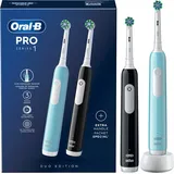 Oral-B Pro Series 1 DUO Elektrische Zahnbürste Blue & Black 2 St.