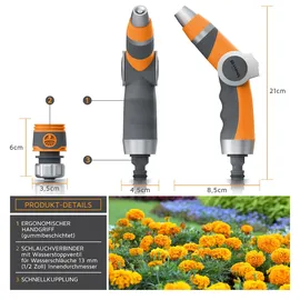 Brandson Gartenbrause 0,2 m orange