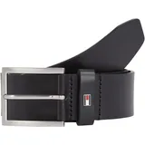 Tommy Hilfiger Herren Gürtel Ledergürtel 4,0 Schwarz 95