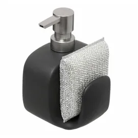 5five simply smart Seifenspender mit Spülschwamm schwarz