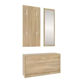 vidaXL Flurmöbel-Set 3-tlg. 0 x 0 x 0 cm braun