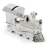 Zilverstad 6752261 Spardose Zug/Lokomotive 15.5 x 5.5 x 8 cm, versilbert
