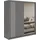 MKS Schiebetürenschrank DIANA 200 x 216 x 61 cm Grau