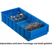 Allit 456550 Sichtlagerkasten (L x B x H) 400 x 185 x 81mm Blau 1St.