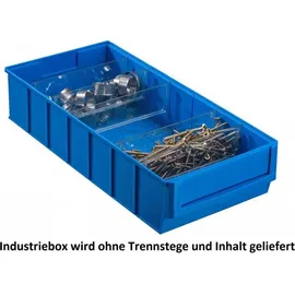 Allit 456550 Sichtlagerkasten (L x B x H) 400 x 185 x 81mm Blau 1St.