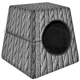 Katzenbett Katzenhöhle Zwinger Tierbett Katzenhaus Schlafplatz 55x55x45cm (Zopf)