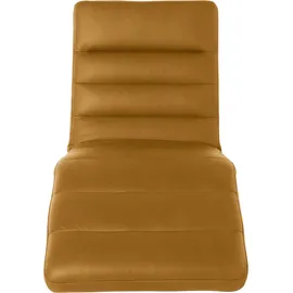 W.Schillig Relaxliege daily dreams Leder/Polyester 75 x 91 x 170 cm Gelb mit Kissen