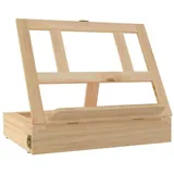 vidaXL Tischstaffelei mit Schublade 33,5x25,5x7 cm Massivholz Kiefer
