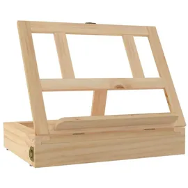 vidaXL Tischstaffelei mit Schublade 33,5x25,5x7 cm Massivholz Kiefer