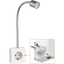 ledscom.de LESCH (1x GU10) chrom/weiß