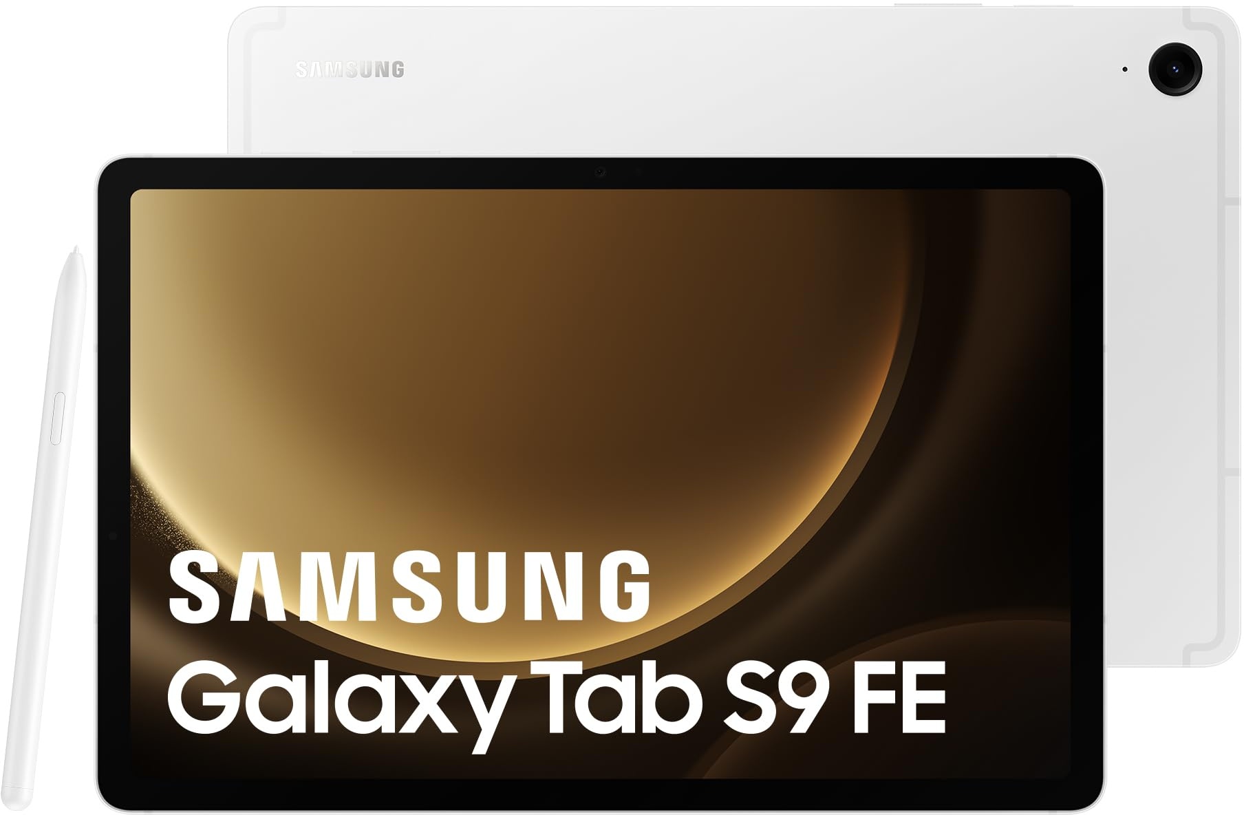 Samsung Galaxy Tab S9 FE Tablet, 10,9 Zoll WiFi 256 GB, S Pen inklusive, Akku mit langer Lebensdauer, IP 68 Zertifizierung, Silber, FR-Version