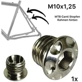 Fantic26 Fahrradrahmen F26 TITAN CNC Motorrad Spiegel / Canti Rahmen Stopfen M10 x 1.25 Natur