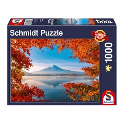 Schmidt Spiele Puzzle Herbstzauber am Fuji, 1000 Puzzleteile bunt