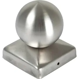 Tetzner & Jentzsch Pfostenkappe 9 x 5 cm Weiß/Metall