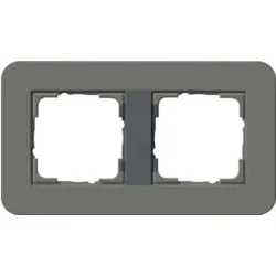 Gira Abdeckrahmen 2fach Dklgrau/Anthrazit 0212423