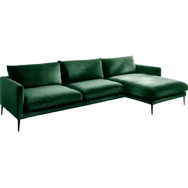 trends by hg »Svea L-Form« Recamiere rechts oder links, mit Metallfuß, frei im Raum stellbar