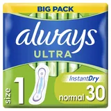 Always Ultra Binden Normal (Größe 1) 30 Binden, Super saugfähig Und Superdünn, Für die Menstruation