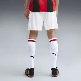 Puma Sporthose "AC Milan 26/27 Shorts Herren", Gr. S, Normalgrößen, weiß for all time rot, Obermaterial: 100% Polyester. Besatz: 12% Elasthan, 88% Polyester. Einsatz: 100% Polyester, regular fit, Hosen Sporthose