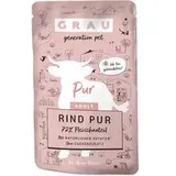 Grau Adult Getreidefrei 16 x 125 g - Rind pur