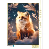 Calvendo Puzzle Fuchs im Schnee 1000 Teile Lege-Größe 64x48cm
