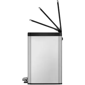 Eko Tretmülleimer Essential 2x15 L Mattsilber - Silber