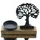 Riffelmacher & Weinberger Kerzenständer Riffelmacher Baum mit Teelichthalter Holz Schwarz