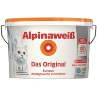 Alpina Innenfarbe Wandfarbe Alpinaweiß matt 4 L Weiss Streichen Renovieren