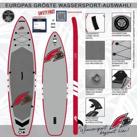 F2 SUP Board Set Stand Up Paddle Board Star 350 x 11,5 cm grau