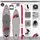 F2 SUP Board Set Stand Up Paddle Board Star 350 x 11,5 cm grau