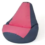 go gift Sitzsack, Grau, Rosa, 140 x 100 cm, Birne