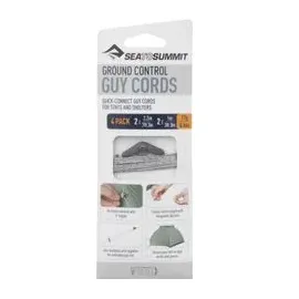 Sea to Summit Ground Control Abspannleine, 4 Stück, grau, x