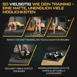 trex sport Bodenschutzmatte Steckmatten 24/48 Stück 1 cm Schaumstoffmatten