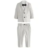Next Kinderanzug Set aus Sakko, Hemd, Hose & Fliege (4-tlg) beige 98-104 (3-4 J.)
